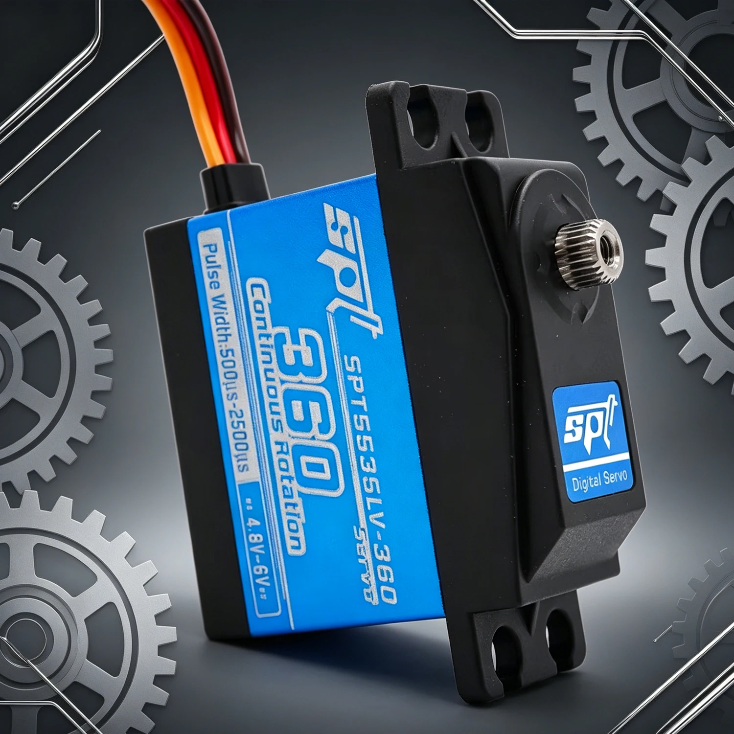 SPT5525LV SPT5535LV 25kg 35kg Waterproof Digital Servo Full Metal Gear 360 Continuous Rotation RC Crawler Car Plane Robot Arm
SPT5525LV SPT5535LV 25kg 35kg Waterproof Digital Servo Full Metal Gear 360 Continuous Rotation RC Crawler Car Plane Robot Arm