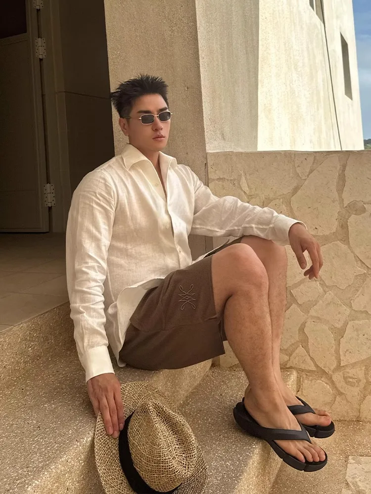 Loose Fit Linen Silk Long Sve irt Men Summer Lightweight Sun Protection Outerwear irt Breathable Thin Sle Casual irt
Loose Fit Linen Silk Long Sve irt Men Summer Lightweight Sun Protection Outerwear irt Breathable Thin Sle Casual irt