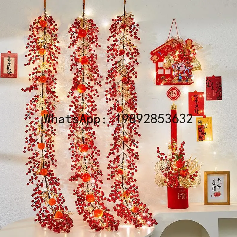 JRYP New Year's decoration pendant Spring Festival Chinese New Year living room red fruit pendant shop window rattan
JRYP New Year's decoration pendant Spring Festival Chinese New Year living room red fruit pendant shop window rattan