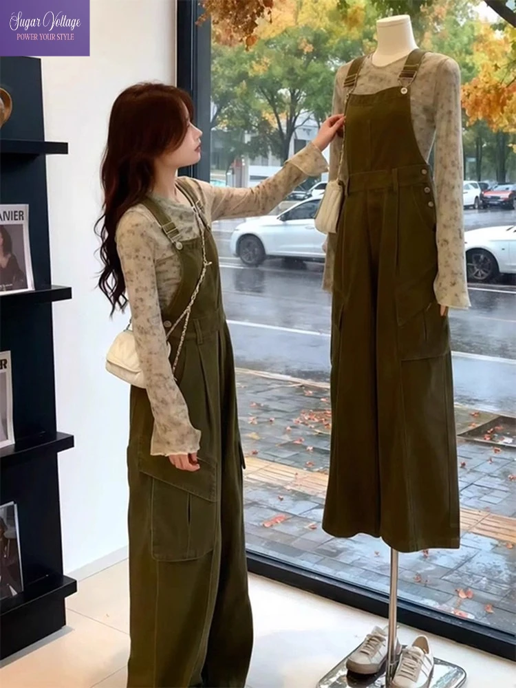 Ранняя осень, элегантный модный стильный комплект из двух предметов, женские повседневные брюки на подтяжках, винтажная рабочая одежда, облегающая уличная одежда, шикарная
Ранняя осень, элегантный модный стильный комплект из двух предметов, женские повседневные брюки на подтяжках, винтажная рабочая одежда, облегающая уличная одежда, шикарная