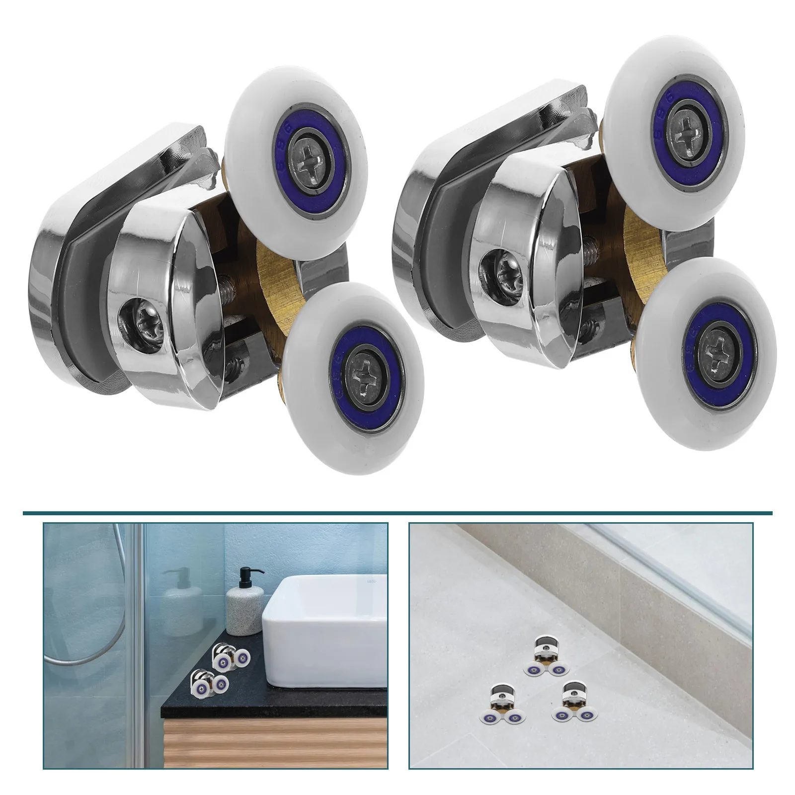 2 комплекта роликов для душевых дверей, замена колесиков для раздвижных стеклянных дверей, двойные бесшумные усиленные ролики для влажных помещений/ванной комнаты
2 комплекта роликов для душевых дверей, замена колесиков для раздвижных стеклянных дверей, двойные бесшумные усиленные ролики для влажных помещений/ванной комнаты