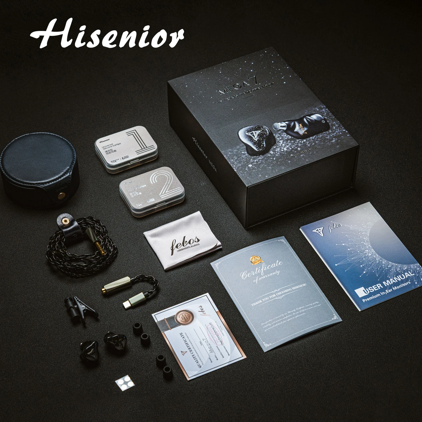 Hisenior Mega7 1-DD + 6BA Hybrid Driver 2Pin 0.78mm Audiophile IEM HiFi In-ear Monitor Earphone
Hisenior Mega7 1-DD + 6BA Hybrid Driver 2Pin 0.78mm Audiophile IEM HiFi In-ear Monitor Earphone