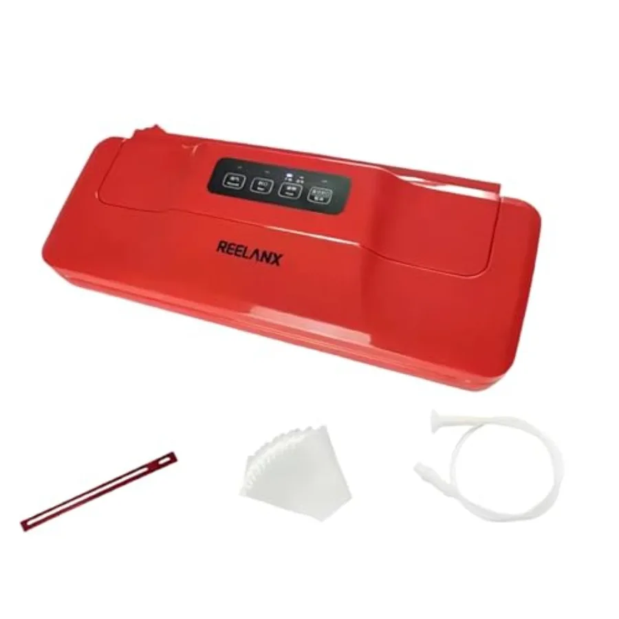 Vacuum Sealer Machine for kitchen use, durable ABS plastic body, black color, 60Kpa strong suction with dry/moist food modes, c
Vacuum Sealer Machine for kitchen use, durable ABS plastic body, black color, 60Kpa strong suction with dry/moist food modes, c