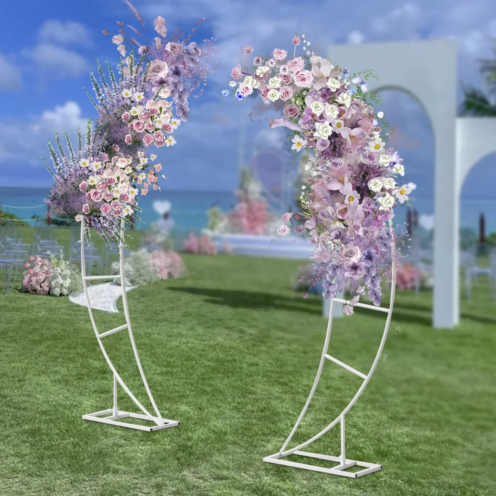 2PCS Crescent Moon Wedding Arch Frame Party Framework Stand Floral Rack New, White
2PCS Crescent Moon Wedding Arch Frame Party Framework Stand Floral Rack New, White