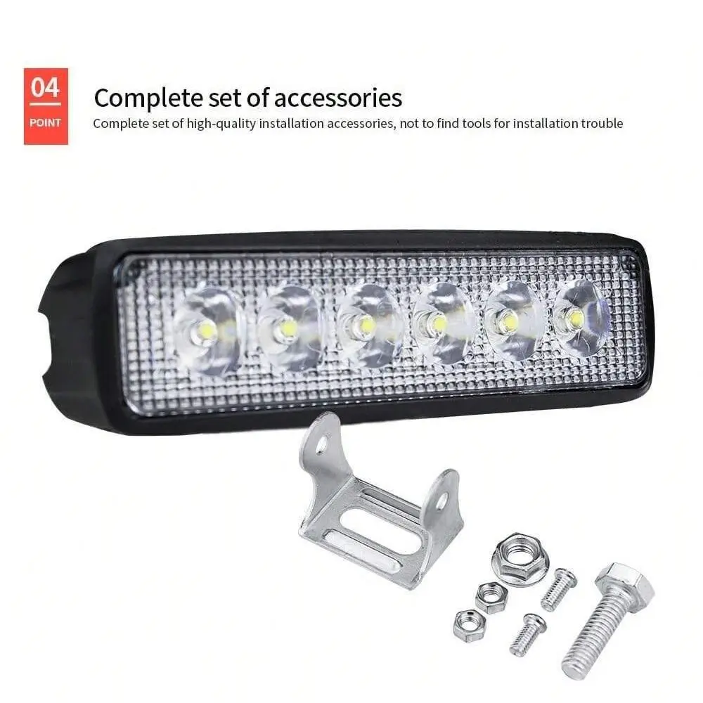18W Power LED Daytime Running Lights Super Bright 6000K White Spotlights High Bright Waterproof IP67 LED Work Light Offroad Use
18W Power LED Daytime Running Lights Super Bright 6000K White Spotlights High Bright Waterproof IP67 LED Work Light Offroad Use