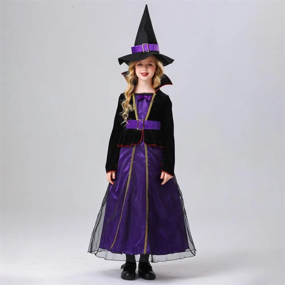 2024 New Children's Halloween Cosplay Purple Witch Dress Hat Set Role-playing Costume Women's Fashion Traditional Chinese Cos...
2024 New Children's Halloween Cosplay Purple Witch Dress Hat Set Role-playing Costume Women's Fashion Traditional Chinese Cos...