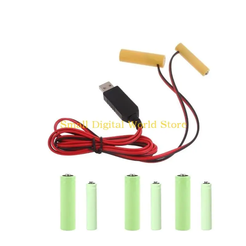 77UB Universal 6V AA + AAA Battery Eliminators USB Power Supply Cable, 4Pcs AA + AAA Battery Replace Replacement Adapter
77UB Universal 6V AA + AAA Battery Eliminators USB Power Supply Cable, 4Pcs AA + AAA Battery Replace Replacement Adapter