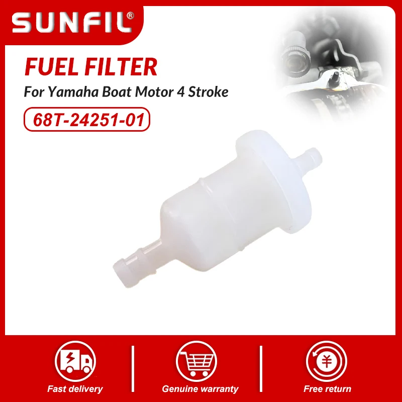 68T-24251-01 Топливный фильтр для лодочного двигателя Yamaha F4 F6 F8 F9.9 F15 4-тактный, 5 шт./компл.
68T-24251-01 Топливный фильтр для лодочного двигателя Yamaha F4 F6 F8 F9.9 F15 4-тактный, 5 шт./компл.