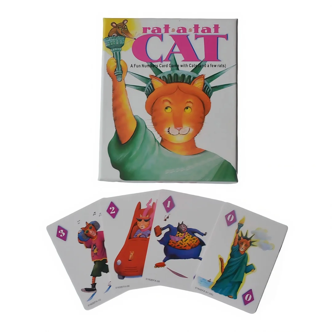 Rat-A-Tat Cat: a Playful Numbers Card Game (Cats, Rats & Fun!) ) Fun Card Game, Board Game, Interactive Tabletop Game, Includes Instruction Manuals in English, French, and Spanish, Ideal Party Game, Suitable as a Gift, Suitable for Christmas, Halloween.
Rat-A-Tat Cat: a Playful Numbers Card Game (Cats, Rats & Fun!) ) Fun Card Game, Board Game, Interactive Tabletop Game, Includes Instruction Manuals in English, French, and Spanish, Ideal Party Game, Suitable as a Gift, Suitable for Christmas, Halloween.
