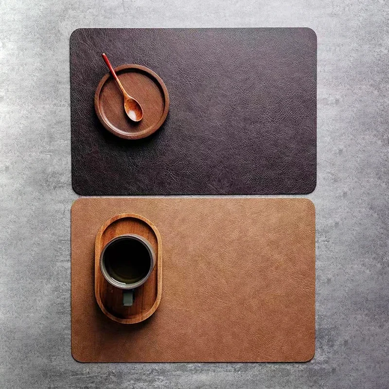 Inmos 4PC Cowhide-style Waterproof and Oil-resistant Faux Leather Table Mat, Double-sided Rectangular Placemat, Wash-free Design
Inmos 4PC Cowhide-style Waterproof and Oil-resistant Faux Leather Table Mat, Double-sided Rectangular Placemat, Wash-free Design