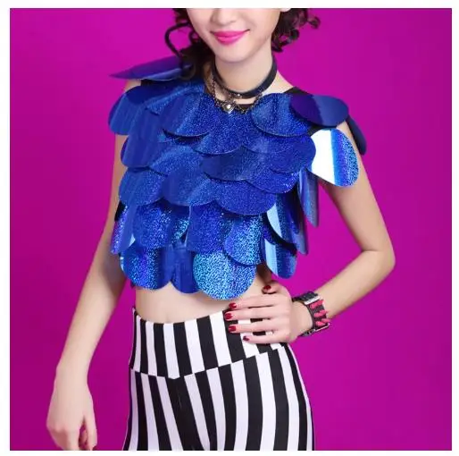 Jazz Dance Sequin Tops Stage Costume For Oriental Dance Performances Tops Club Rave Clothes Sexy Women Pole Dances Wear
Jazz Dance Sequin Tops Stage Costume For Oriental Dance Performances Tops Club Rave Clothes Sexy Women Pole Dances Wear