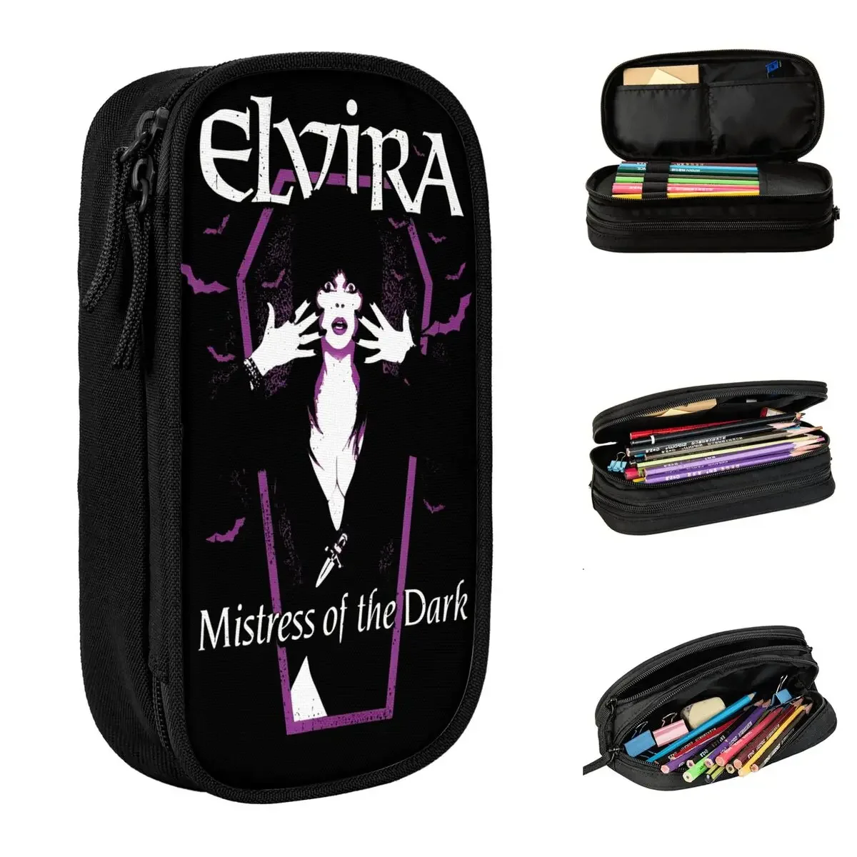 Mistress Of The Dark Elviras Pencil Cases Film Horror Comedy Pen Bag Girls Boys Large Storage School Supplies Gift Pencilcases
Mistress Of The Dark Elviras Pencil Cases Film Horror Comedy Pen Bag Girls Boys Large Storage School Supplies Gift Pencilcases