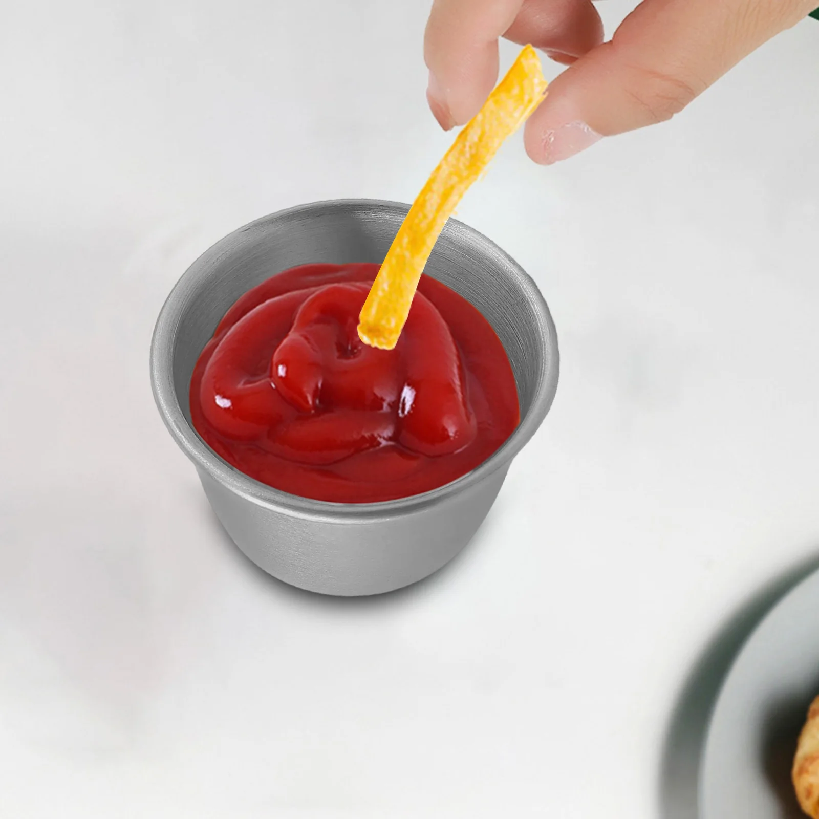 12Pcs 2.5 Oz Stainless Steel Condiment Sauce Cups Tomato Sauce Container Dipping Bowl For Restaurant Home Party Cookware
12Pcs 2.5 Oz Stainless Steel Condiment Sauce Cups Tomato Sauce Container Dipping Bowl For Restaurant Home Party Cookware