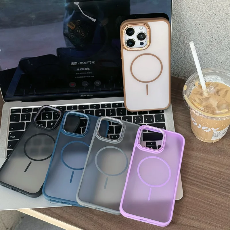 50PCS Diamond Camera Matte Skin Fell Magnetic Charging Case For IPHONE 16e 16 15 14 13 12 11 Pro max Plus Skin Magsafe Case
50PCS Diamond Camera Matte Skin Fell Magnetic Charging Case For IPHONE 16e 16 15 14 13 12 11 Pro max Plus Skin Magsafe Case