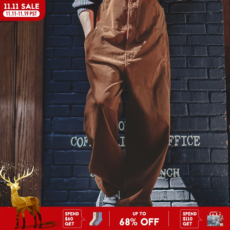 Maden Ретро комбинезон из вельвета, свободного кроя с карманами и регулируемыми бретелями. Идеально подходит для мужчин весной и осенью, обеспечивая комфорт и стиль на протяжении всего сезона
Maden Ретро комбинезон из вельвета, свободного кроя с карманами и регулируемыми бретелями. Идеально подходит для мужчин весной и осенью, обеспечивая комфорт и стиль на протяжении всего сезона