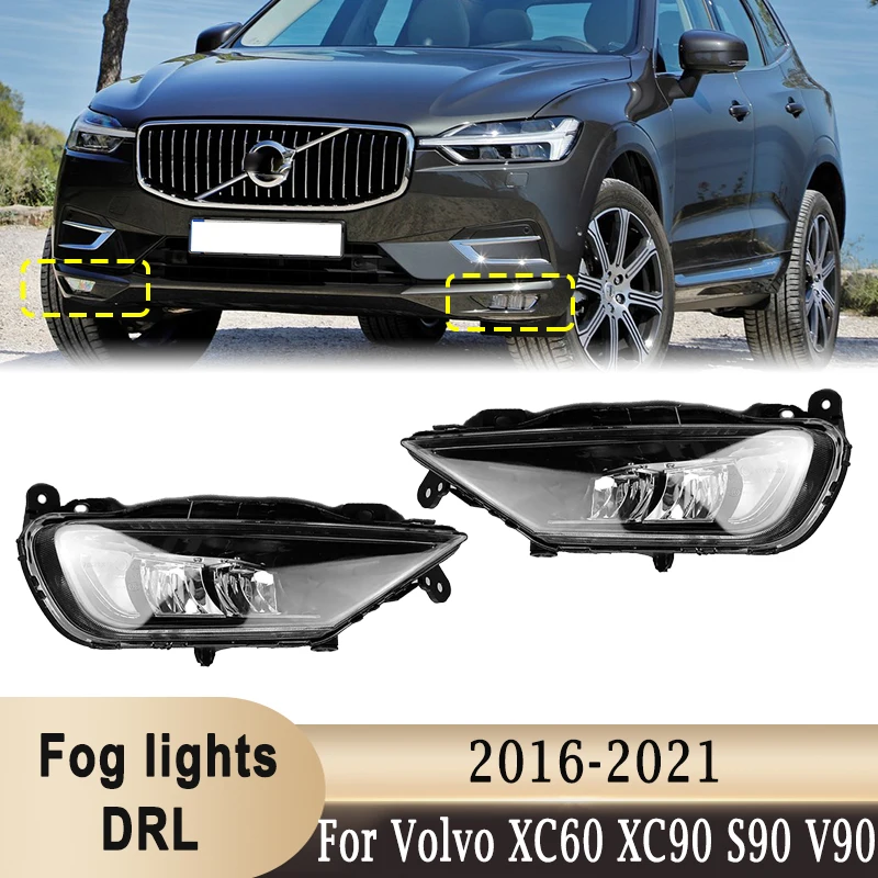 Светодиодные противотуманные фары переднего бампера DRL для Volvo XC60 XC90 S90 V90 2016-2021, дневные ходовые огни, белый свет 31434666 31434667
Светодиодные противотуманные фары переднего бампера DRL для Volvo XC60 XC90 S90 V90 2016-2021, дневные ходовые огни, белый свет 31434666 31434667