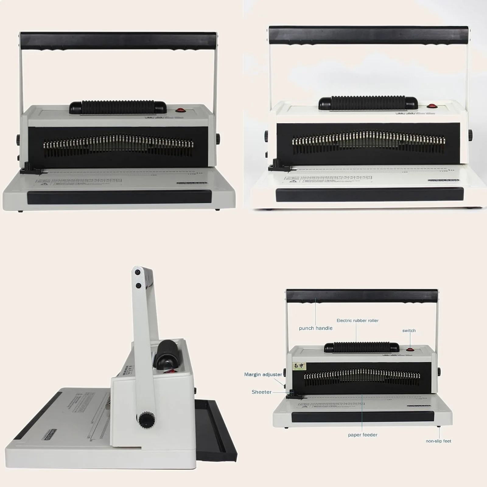 46 Hole Electric Binding Machine Single Coil Spiral Punch for Contract Documents Full Drawing Knife
46 Hole Electric Binding Machine Single Coil Spiral Punch for Contract Documents Full Drawing Knife