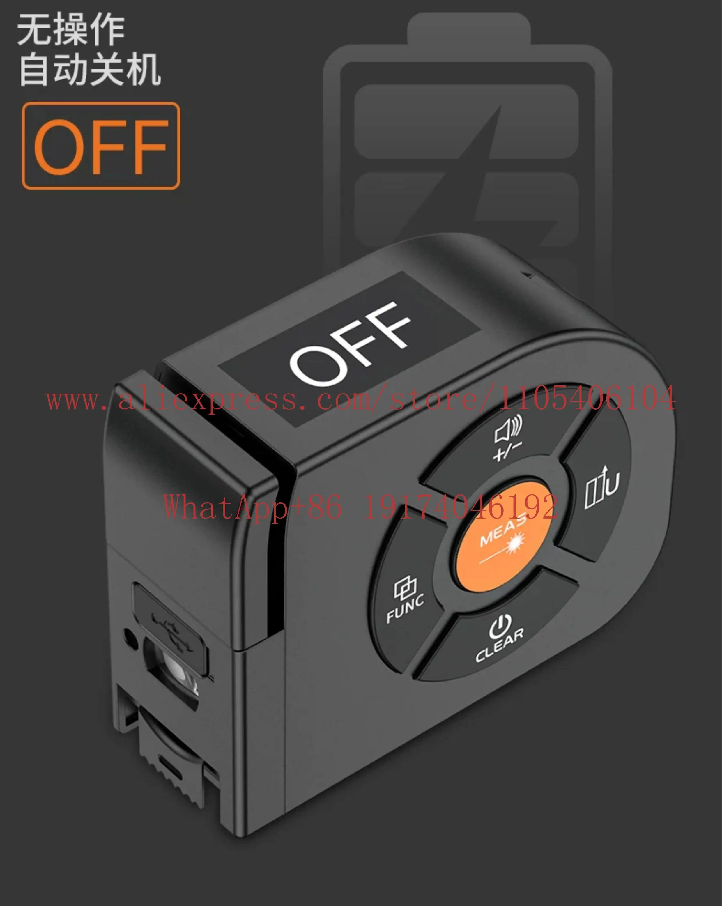 Infrared Range Finder Tape Measuring Instrument Tool High Precision Handheld Electronic Measuring Instrument
Infrared Range Finder Tape Measuring Instrument Tool High Precision Handheld Electronic Measuring Instrument