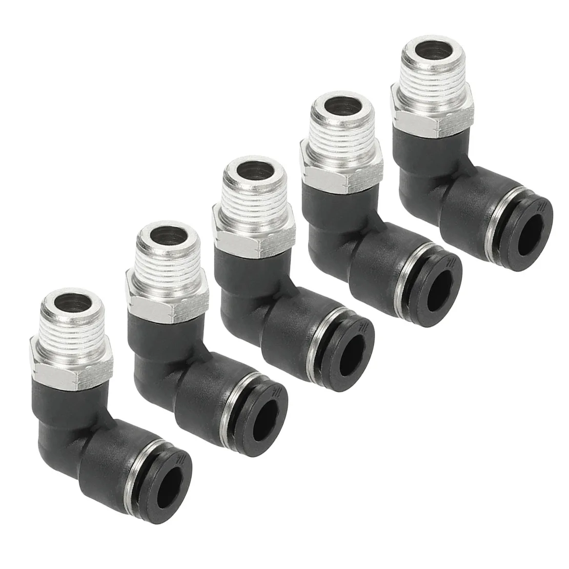 5Pcs 1/4" Male Elbow Pipe Tube Tubing NPT Thread 90 Degree Push to Connect Fittings Connector Adapter
5Pcs 1/4" Male Elbow Pipe Tube Tubing NPT Thread 90 Degree Push to Connect Fittings Connector Adapter