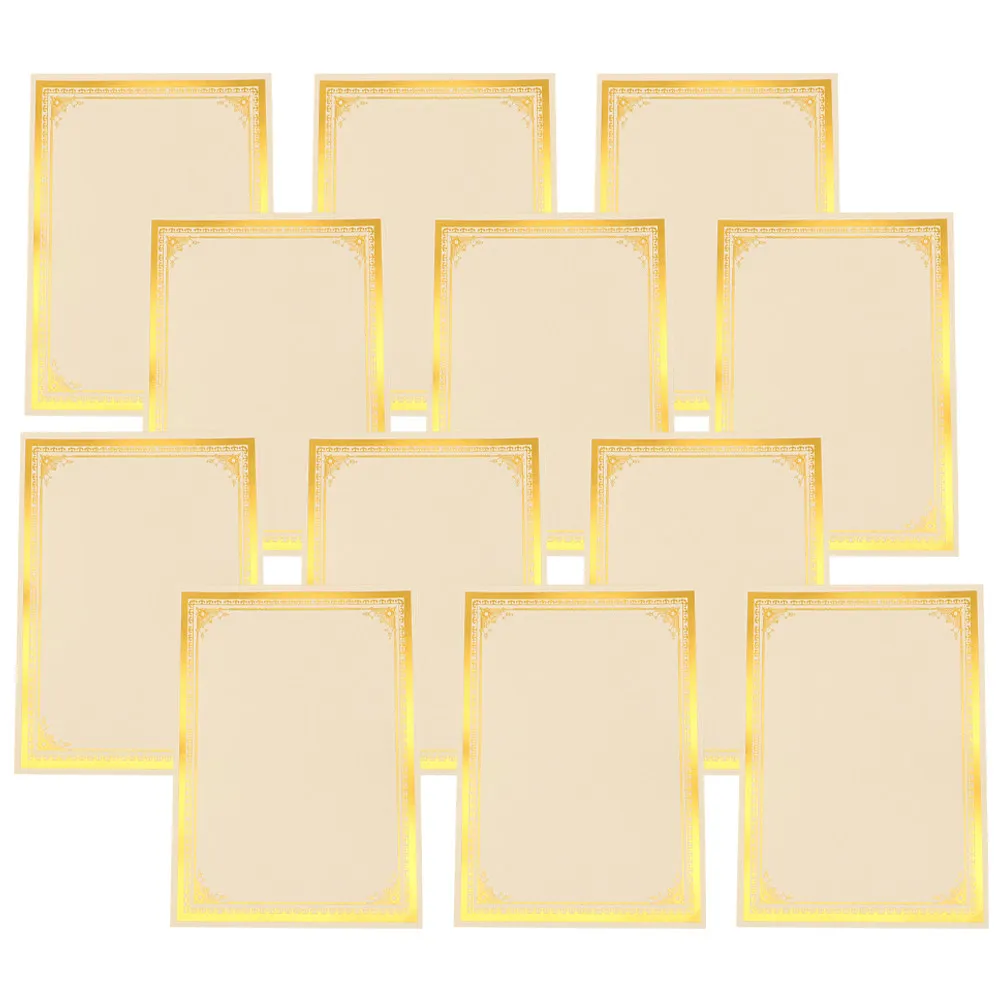 12 Sheets Blank Diploma Certificate Paper Printable Writable Inner Paper for School Award Certificates Certificates
12 Sheets Blank Diploma Certificate Paper Printable Writable Inner Paper for School Award Certificates Certificates