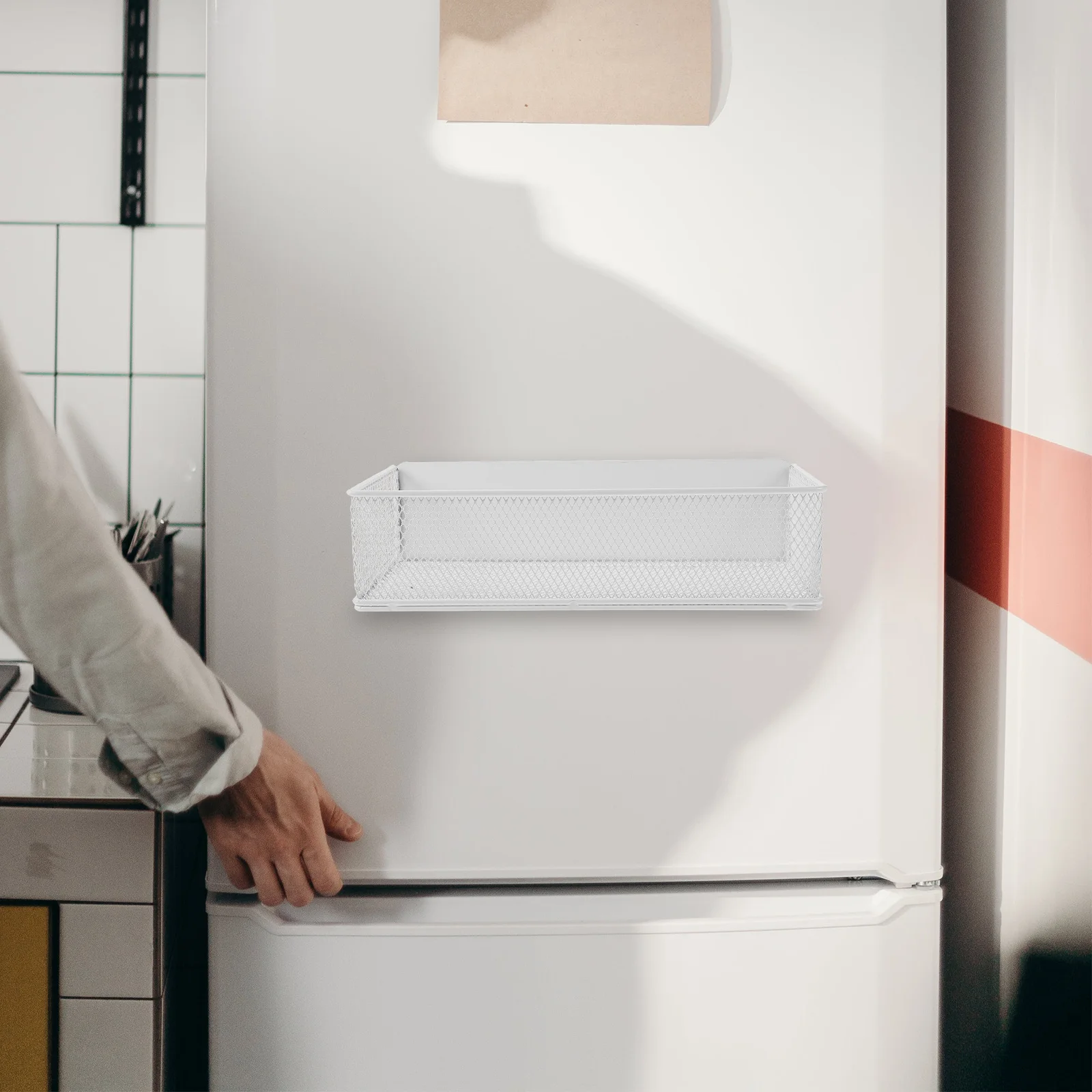 Magnetic Storage Basket For Refrigerator Door Cabinet Kitchen Organizer Shelf Rack No Drill Iron Mesh Holder Magnetic
Magnetic Storage Basket For Refrigerator Door Cabinet Kitchen Organizer Shelf Rack No Drill Iron Mesh Holder Magnetic