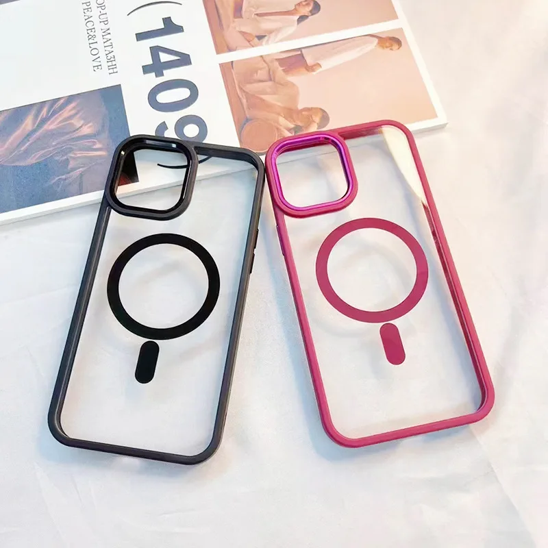 2023 New Design MagSafe Transparent Magnetic Charging Shatterproof Phone Case For iPhone 15 14 13 12 11 Pro MAX Back Cover
2023 New Design MagSafe Transparent Magnetic Charging Shatterproof Phone Case For iPhone 15 14 13 12 11 Pro MAX Back Cover