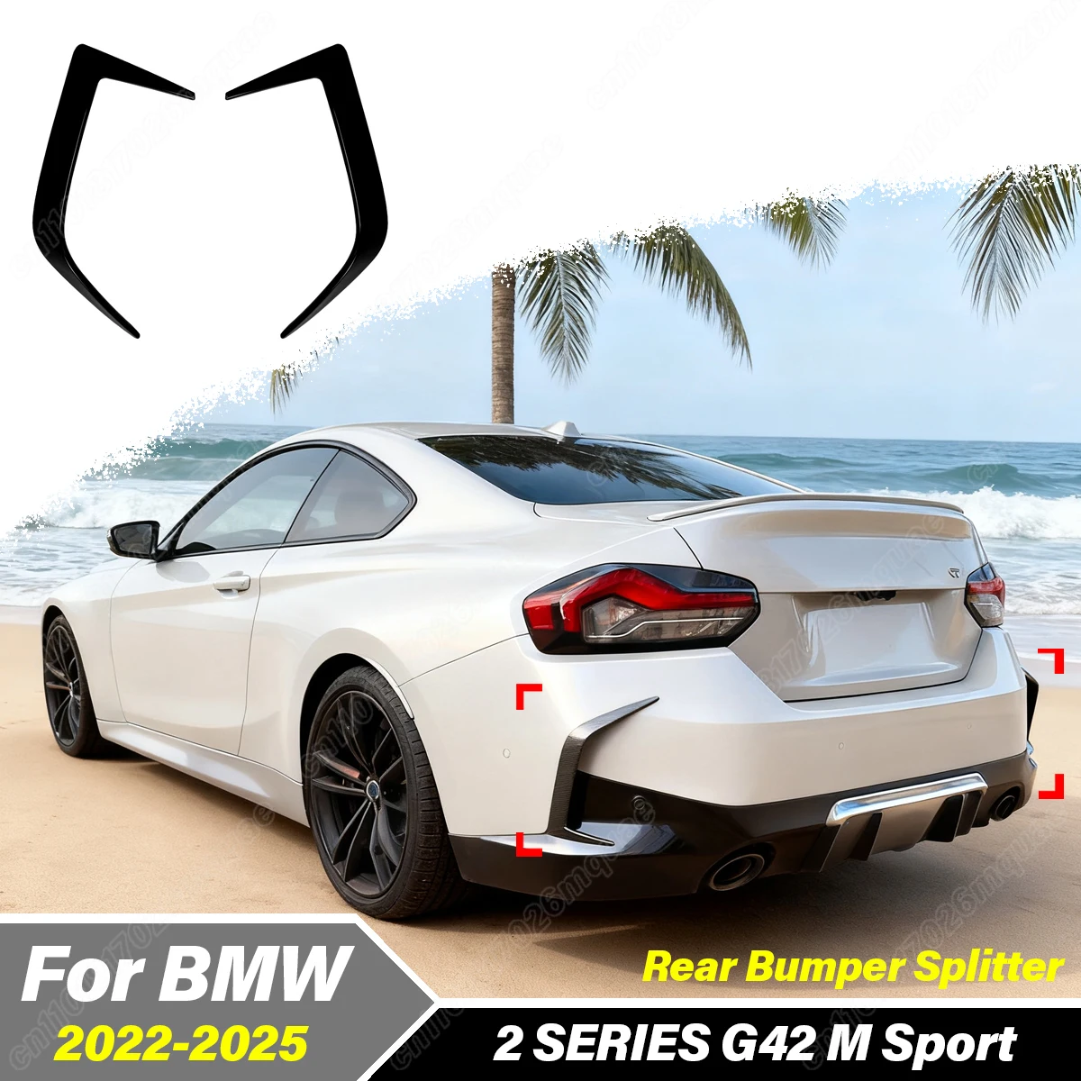 For BMW 2 Series G42 M Sport 2022 2023 2024 Car Rear Bumper Splitter Side Spoiler Decorative Protective Cover BModification Kit
For BMW 2 Series G42 M Sport 2022 2023 2024 Car Rear Bumper Splitter Side Spoiler Decorative Protective Cover BModification Kit
