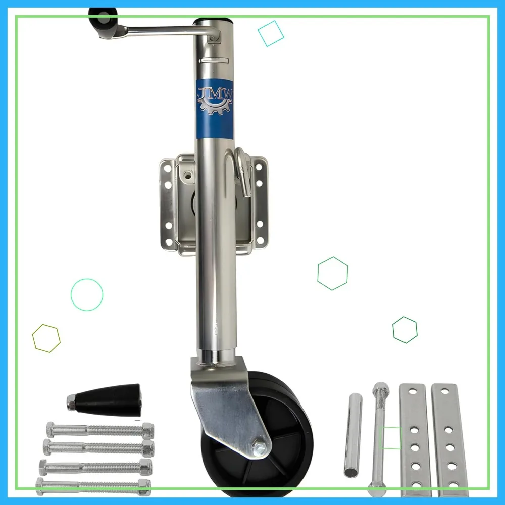 2000lbs Trailer Jack with Double Wheel, Adjustable 12" Lift Travel for Boat RV Utility, Swivel Tongue Towing
2000lbs Trailer Jack with Double Wheel, Adjustable 12" Lift Travel for Boat RV Utility, Swivel Tongue Towing