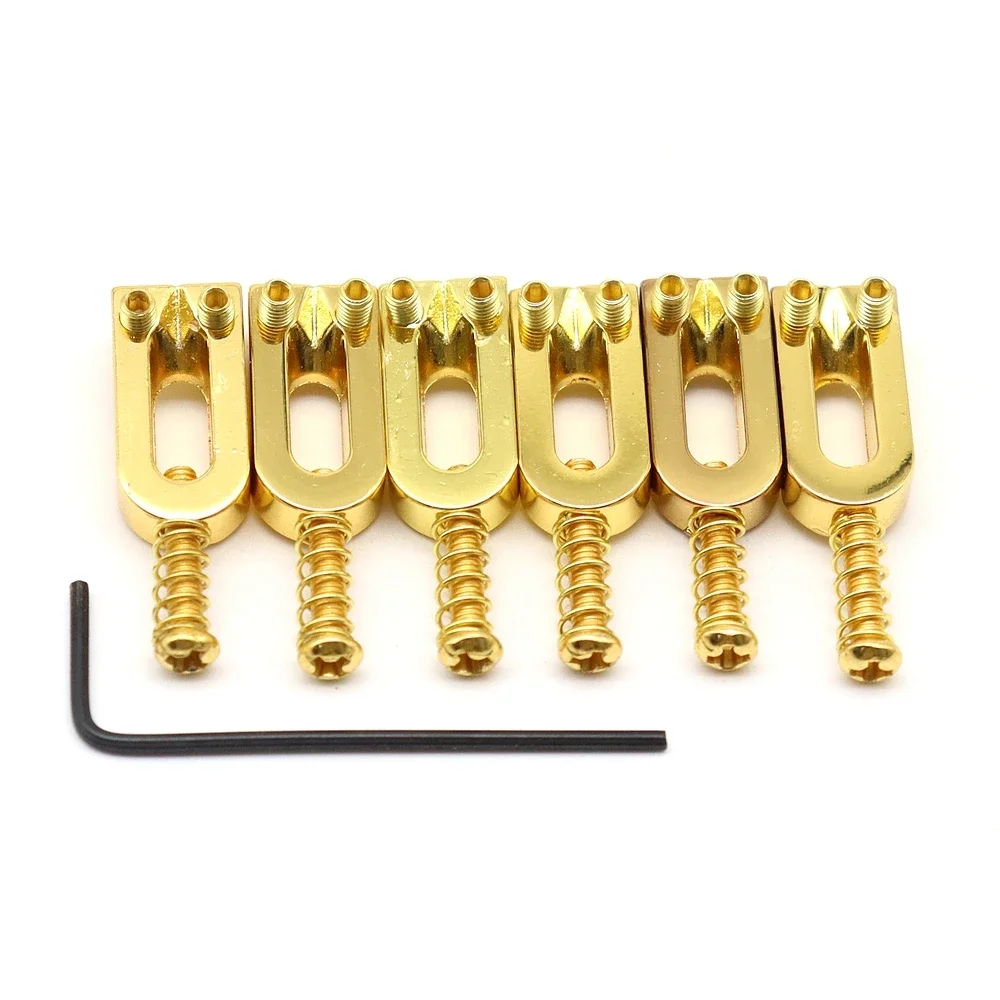 6pcs Electric Guitar Bridge Saddle String Saddle with Small Wrench Guitar Bridge Parts
6pcs Electric Guitar Bridge Saddle String Saddle with Small Wrench Guitar Bridge Parts