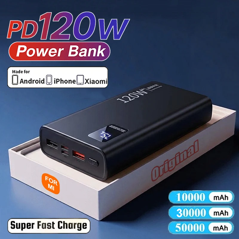 For Xiaomi 50000mAh Powerbank Mobile External Spare Battery Type-C Portable Charger Fast Charging For iPhone Samsung Power Bank
For Xiaomi 50000mAh Powerbank Mobile External Spare Battery Type-C Portable Charger Fast Charging For iPhone Samsung Power Bank