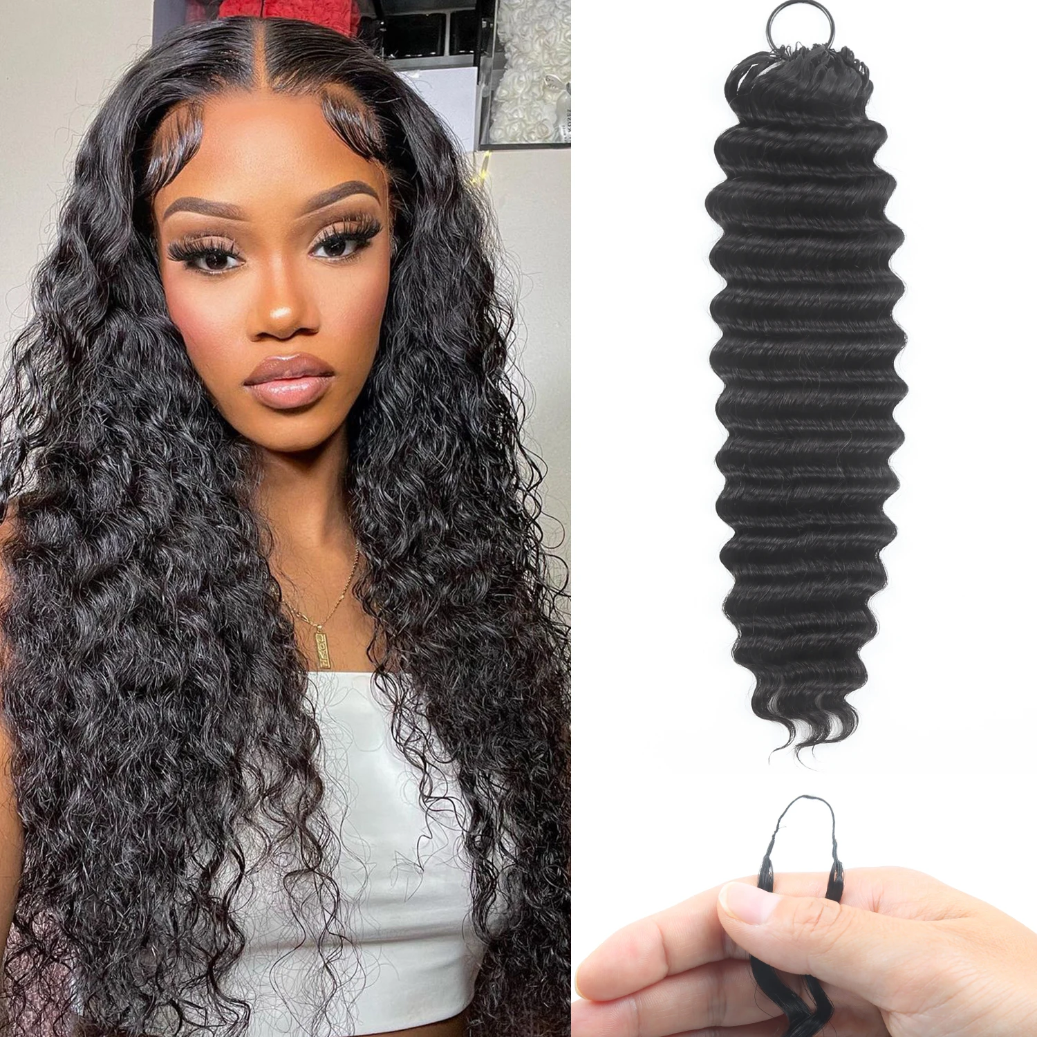 Human Crochet HairDeep wave Crochet Human Hair Bundles 60g Pre-Separated Feather Crochet Human Hair
Human Crochet HairDeep wave Crochet Human Hair Bundles 60g Pre-Separated Feather Crochet Human Hair