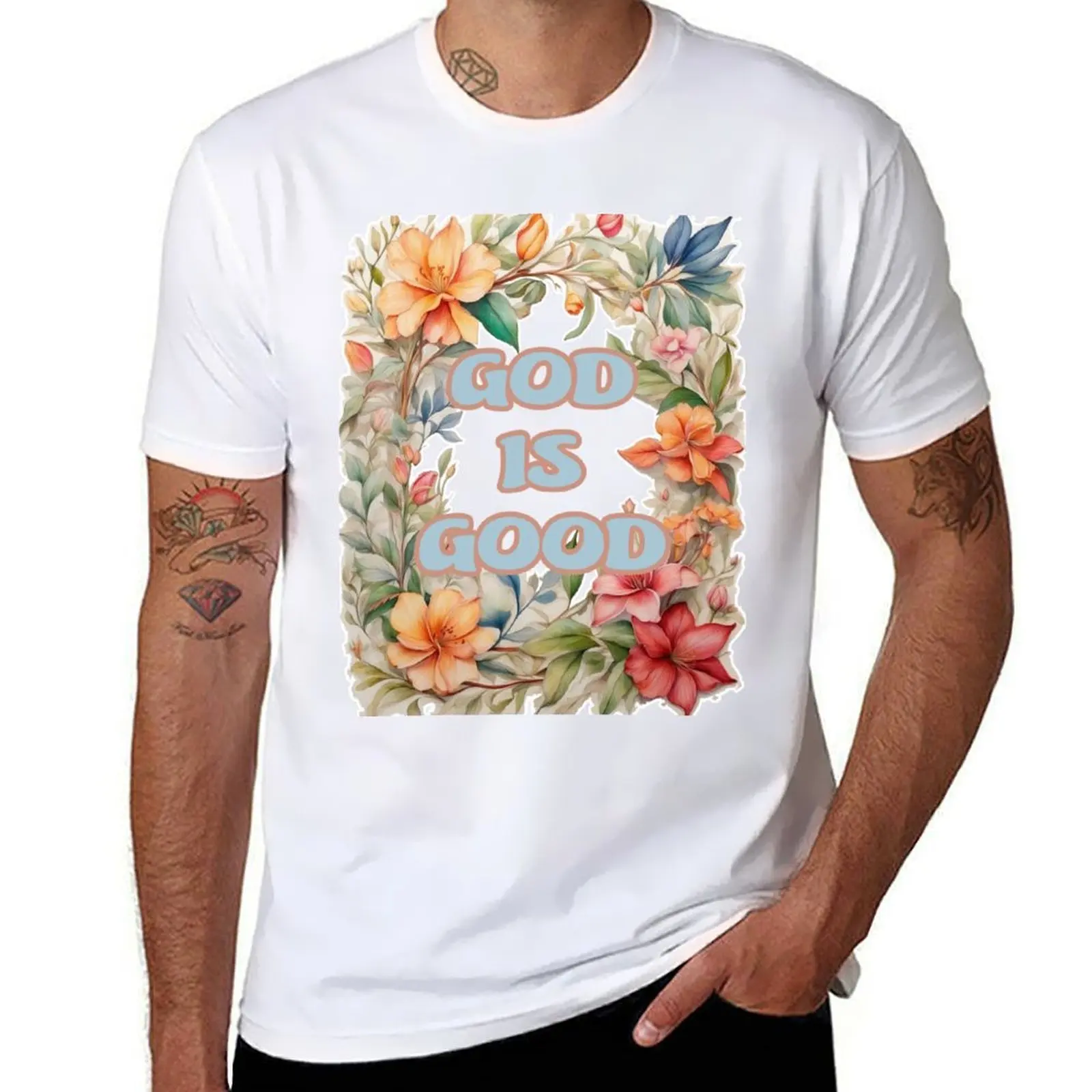 God is Good Design , Christianity Bible Verse and Quotes Decor - Bible Verses T-Shirt t shirt man cotton T-Shirt
God is Good Design , Christianity Bible Verse and Quotes Decor - Bible Verses T-Shirt t shirt man cotton T-Shirt
