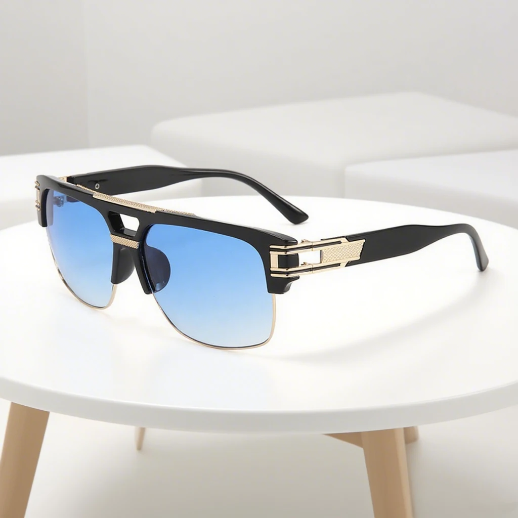2025 Top Selling Double Beam Punk Women's Sunglasses Men's and Women's Fashion Large Frame Retro Personalized Sunscreen Glasses
2025 Top Selling Double Beam Punk Women's Sunglasses Men's and Women's Fashion Large Frame Retro Personalized Sunscreen Glasses