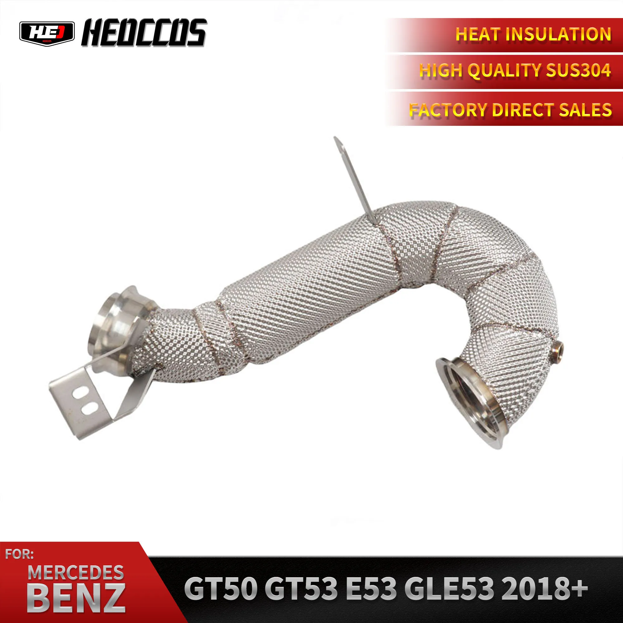 HEO Hot Selling Exhaust Downpipe for Mercedes-Benz AMG GT43 GT50 GT53 E53 GLE53 CLS53 GLS53 S450 S500 M256 3.0T Exhaust Downpipe
HEO Hot Selling Exhaust Downpipe for Mercedes-Benz AMG GT43 GT50 GT53 E53 GLE53 CLS53 GLS53 S450 S500 M256 3.0T Exhaust Downpipe