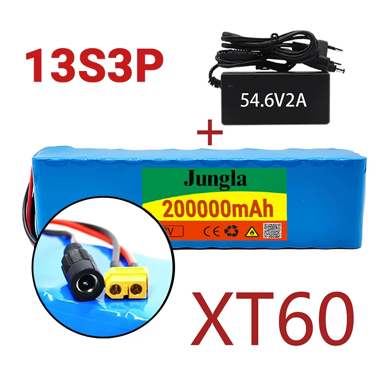 Batterie 13S3P 48V 200Ah XT60 Lithium-ion 1000w, pour vélo électrique 54.6V avec BMS intégré et chargeur inclus
Batterie 13S3P 48V 200Ah XT60 Lithium-ion 1000w, pour vélo électrique 54.6V avec BMS intégré et chargeur inclus