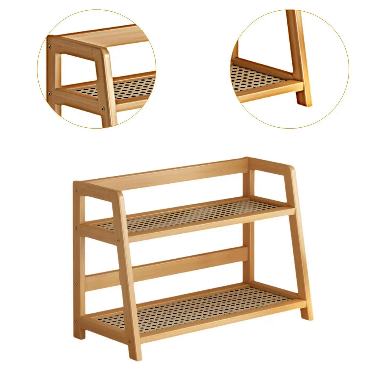 Bamboo ABS Desktop Organizer 2 Tier Ladder Shelf Storage Rack for Kitchen Cabinet Tableware Decor
Bamboo ABS Desktop Organizer 2 Tier Ladder Shelf Storage Rack for Kitchen Cabinet Tableware Decor
