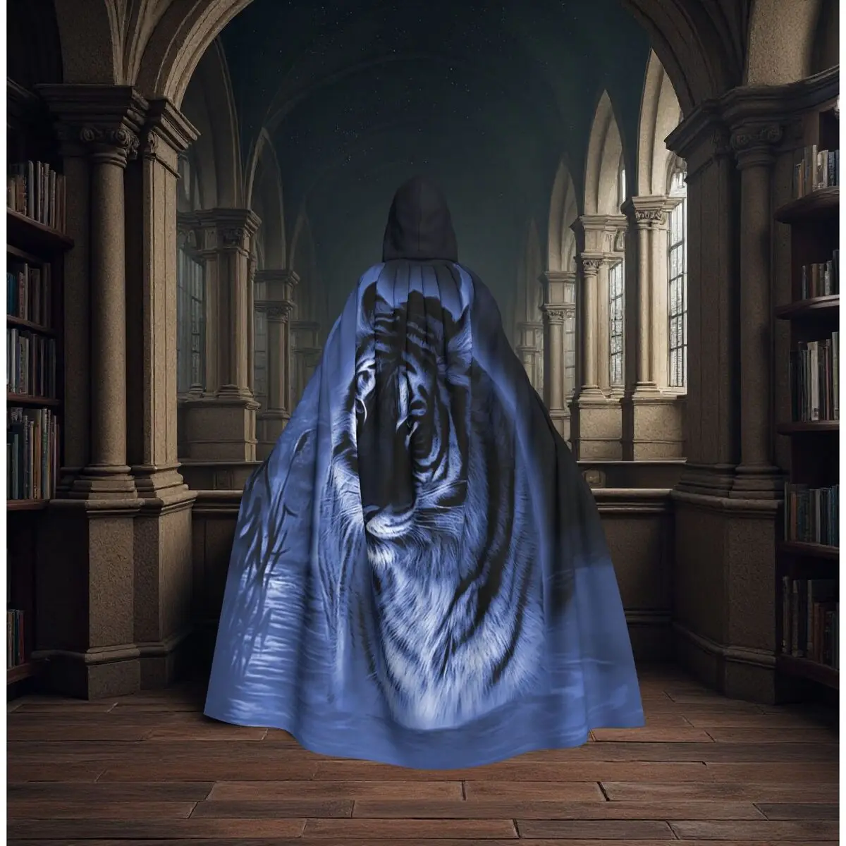 Tiger Long Hooded Cloak Witch Medieval Costume Cosplay Cape HalloweenParty Adult Unisex
Tiger Long Hooded Cloak Witch Medieval Costume Cosplay Cape HalloweenParty Adult Unisex