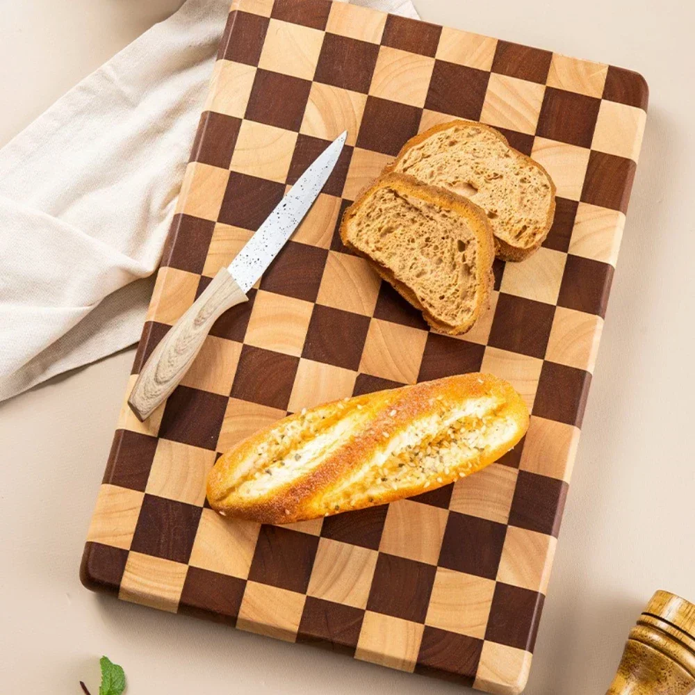 Cutting Board Non Slip Solid Wood Cutting Board for Household Use Two Tone Mosaic Cutting Board Wear Resistant Kitchen Supplies
Cutting Board Non Slip Solid Wood Cutting Board for Household Use Two Tone Mosaic Cutting Board Wear Resistant Kitchen Supplies