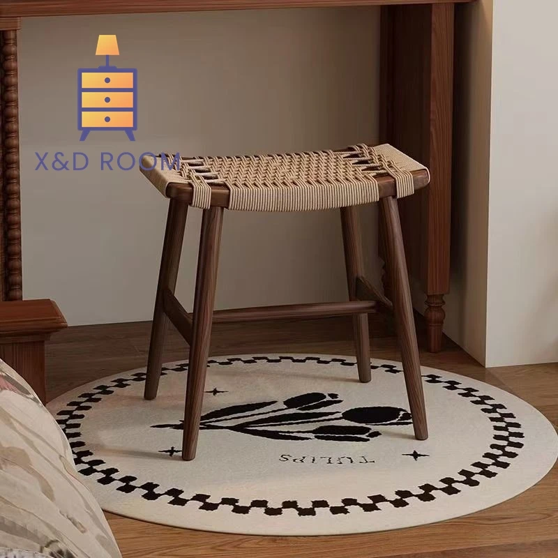 Стул для макияжа из массива дерева для среднего возраста, для дома и спальни, ретро-кресло для туалетного столика, креативный плетеный стул с веревочным плетением
Стул для макияжа из массива дерева для среднего возраста, для дома и спальни, ретро-кресло для туалетного столика, креативный плетеный стул с веревочным плетением