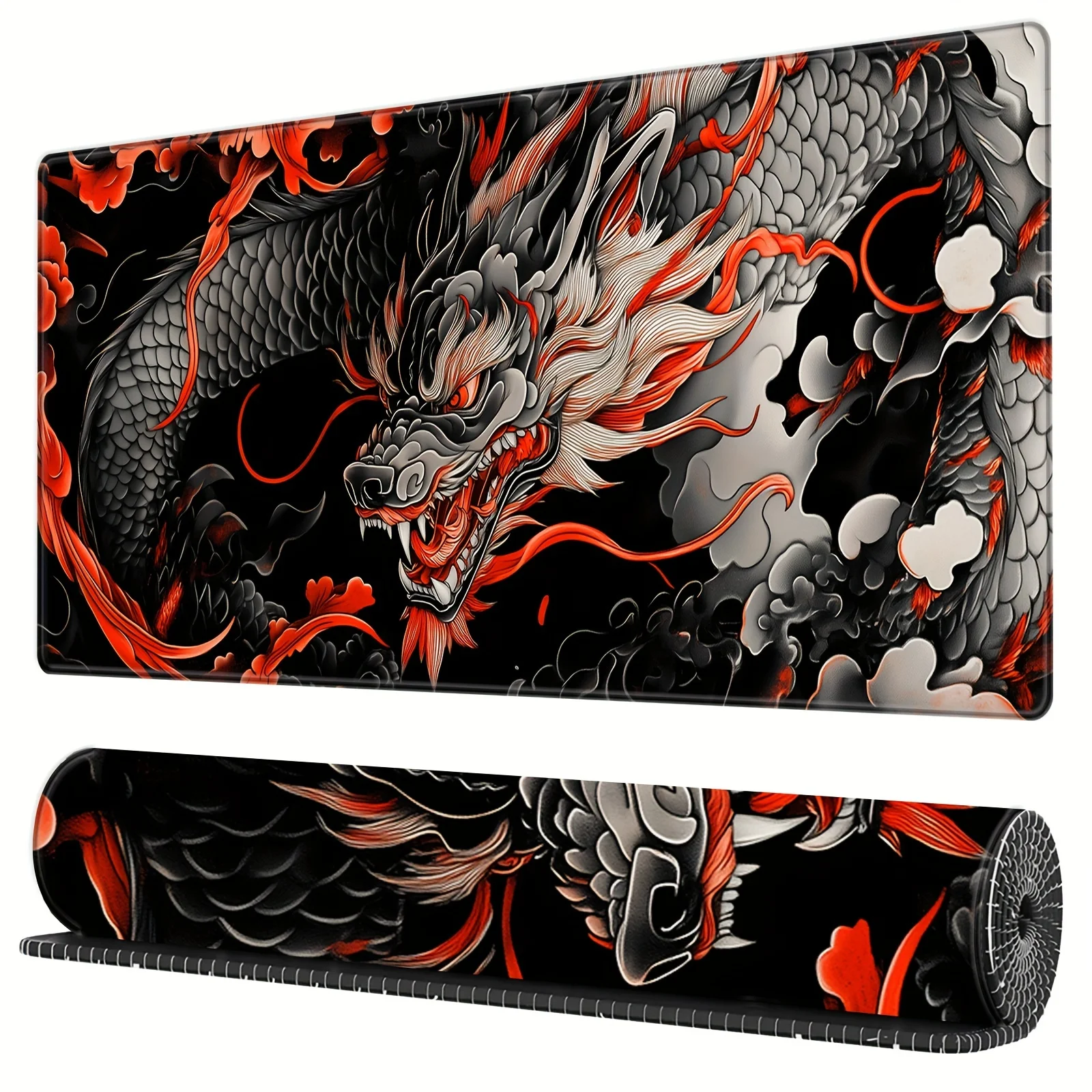 Super large gaming mats XXL mouse pad black dragon printed pattern desk mat rubber non-slip precision lock for laptop computers
Super large gaming mats XXL mouse pad black dragon printed pattern desk mat rubber non-slip precision lock for laptop computers