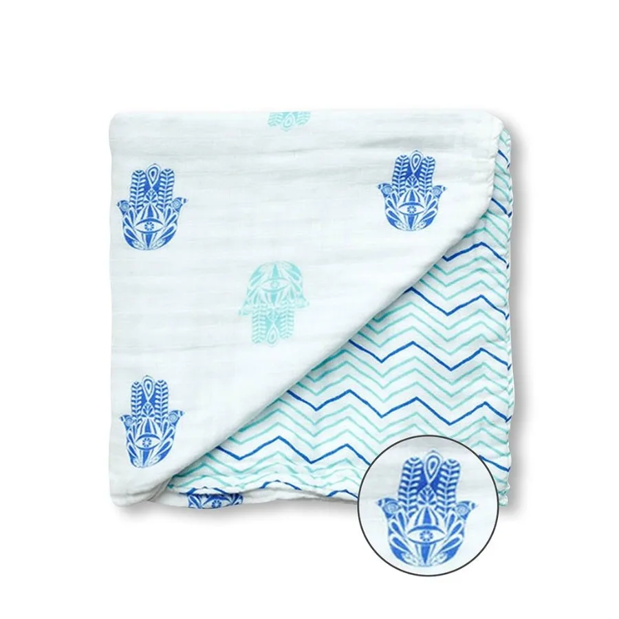 ORGANIC SNUG BLANKET HAMSA 
ORGANIC SNUG BLANKET HAMSA