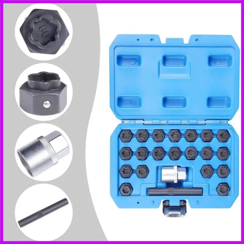 22Pcs Wheel Lock Sets Special Tire Anti-theft Screws Removal And Install Socket Sleeve Tool Kits For BMW tire screw socket
22Pcs Wheel Lock Sets Special Tire Anti-theft Screws Removal And Install Socket Sleeve Tool Kits For BMW tire screw socket