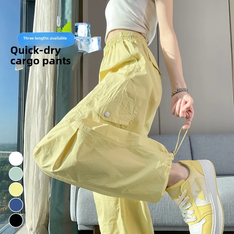 Slimming Lightweight Quick Dry Cargo Pants Women's Spring Summer Loose Fit High Waist Elastic Waistband Cotton Linen Casual P...
Slimming Lightweight Quick Dry Cargo Pants Women's Spring Summer Loose Fit High Waist Elastic Waistband Cotton Linen Casual P...