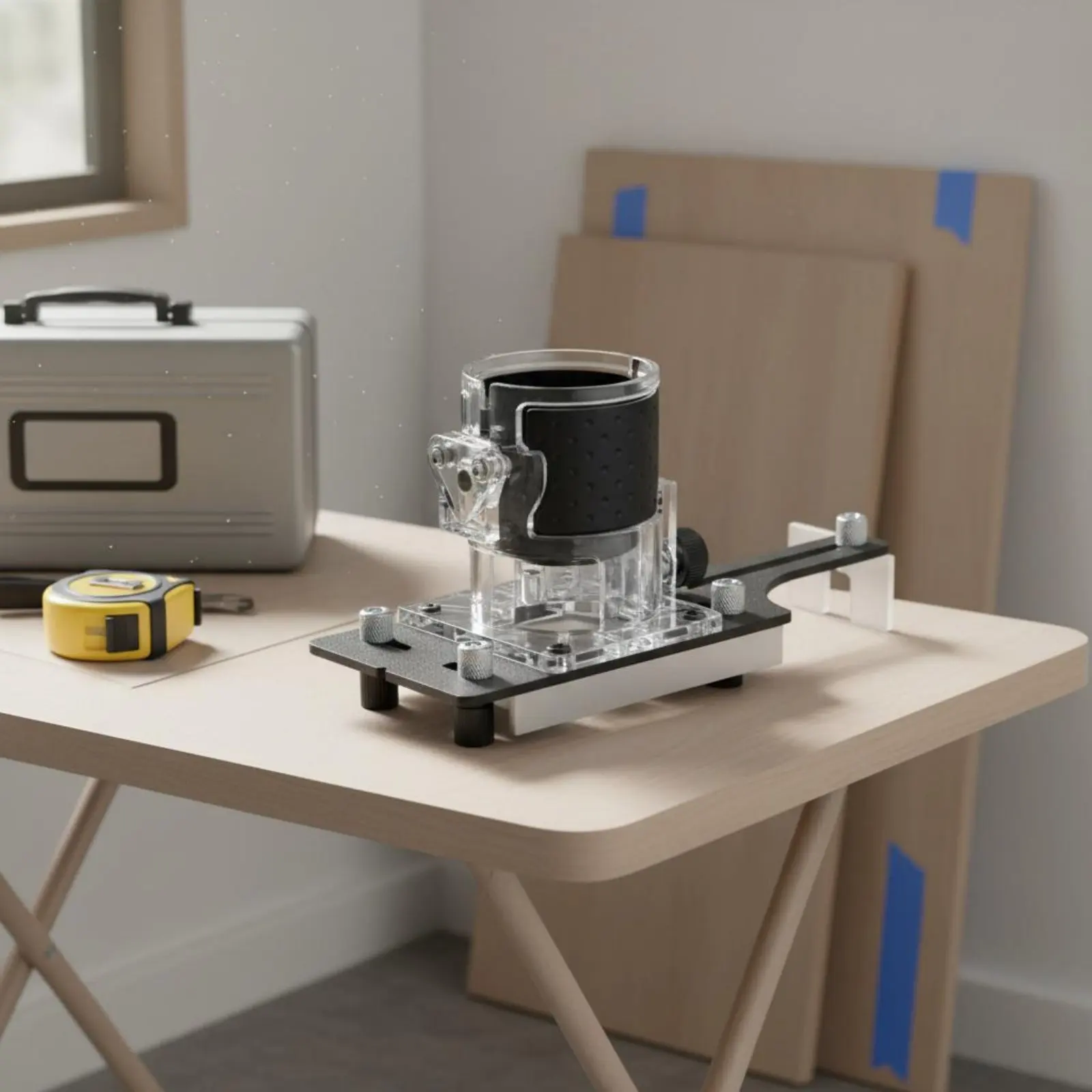 Slotting Router Jig Precise Cutting Slotting Jig Router Positioning Bracket Stable Clamping Woodworking Accessory Adjustable
Slotting Router Jig Precise Cutting Slotting Jig Router Positioning Bracket Stable Clamping Woodworking Accessory Adjustable