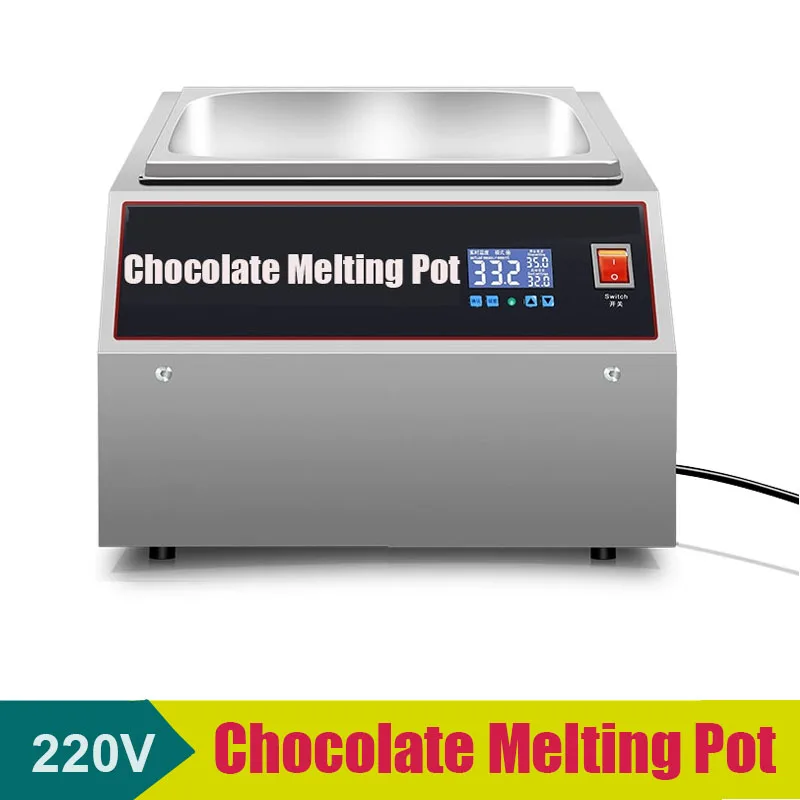 Электрический 220 В коммерческий 5л большой емкости для плавления шоколада, подогреватель шоколада на складе
Электрический 220 В коммерческий 5л большой емкости для плавления шоколада, подогреватель шоколада на складе