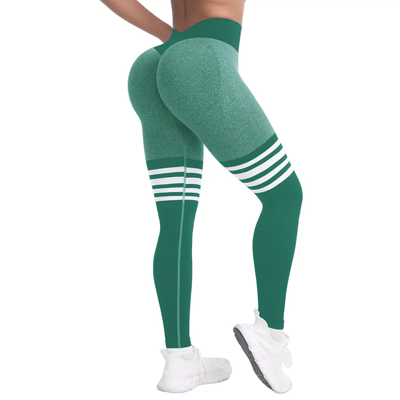 Seamless Butt Lifting Leggings for Women - High Waisted Yoga Pants with Striped Design, Tummy Control Gym Wear
Seamless Butt Lifting Leggings for Women - High Waisted Yoga Pants with Striped Design, Tummy Control Gym Wear