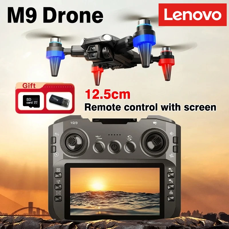 Lenovo M9 Drone 4K 5G GPS Dual Camera 8K Photography Brushless Foldable Quadcopter RC with screen Distance 3KM Drones Toys
Lenovo M9 Drone 4K 5G GPS Dual Camera 8K Photography Brushless Foldable Quadcopter RC with screen Distance 3KM Drones Toys