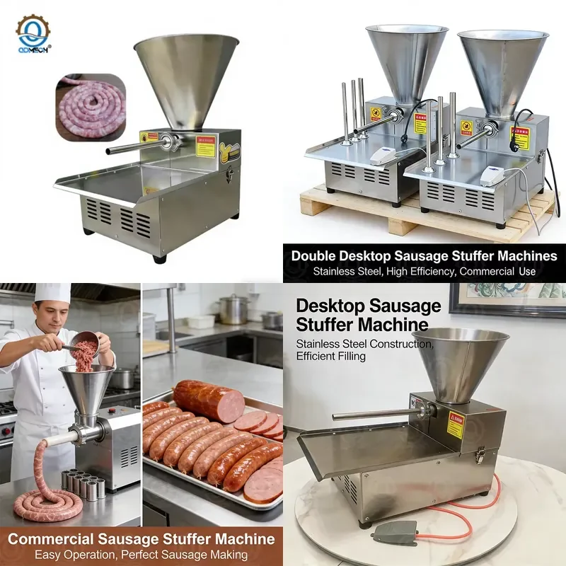2026 HN QDMECH Commercial Heavy Meat Stuffer Stainless Steel Meat Filling Machine High Speed Sausage Maker for Meat
2026 HN QDMECH Commercial Heavy Meat Stuffer Stainless Steel Meat Filling Machine High Speed Sausage Maker for Meat
