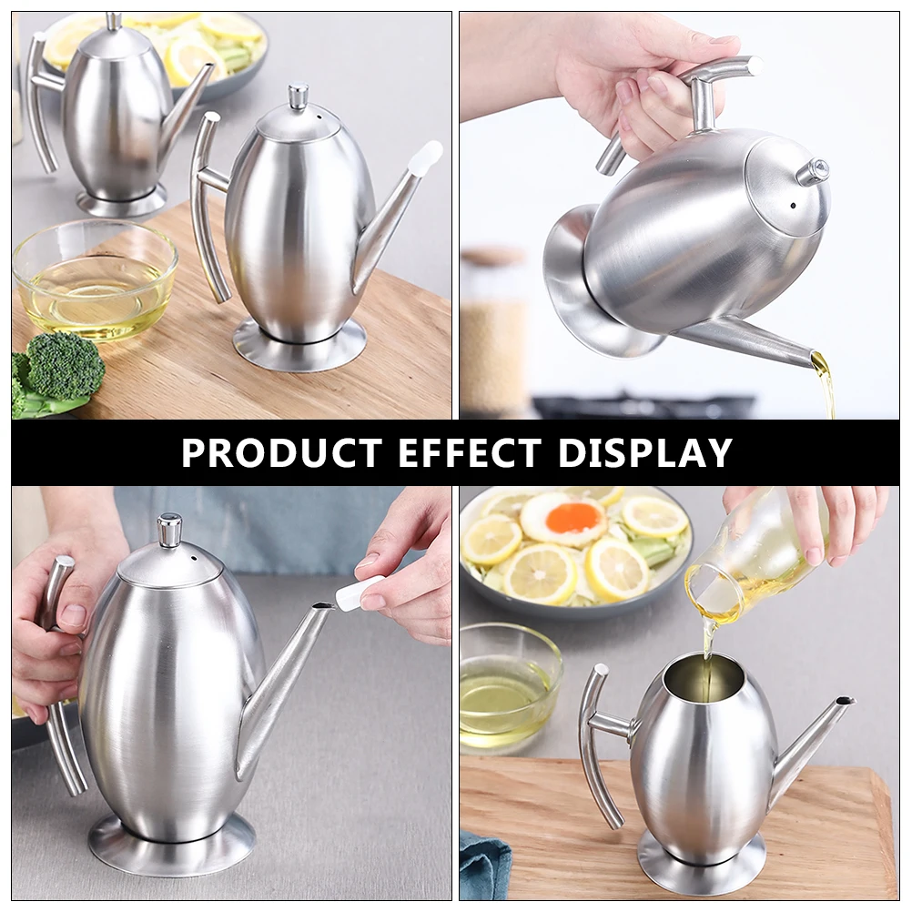 Stainless Steel Oil Pot Kitchen Oil Can Leak Proof Wide Mouth Cooking Dispenser Storage Container Corrosion Resistant Wear
Stainless Steel Oil Pot Kitchen Oil Can Leak Proof Wide Mouth Cooking Dispenser Storage Container Corrosion Resistant Wear