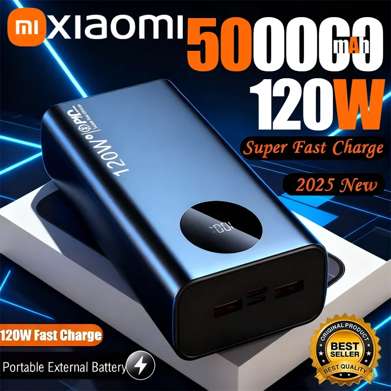 Xiaomi 200000mAh Power Bank 120W Ultra Fast Charging Ultra-Capacity Portable Battery Charger Moblie Powerbank For IPhone Samsung
Xiaomi 200000mAh Power Bank 120W Ultra Fast Charging Ultra-Capacity Portable Battery Charger Moblie Powerbank For IPhone Samsung